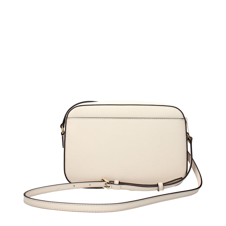 Beige Leather Crossbody Bag