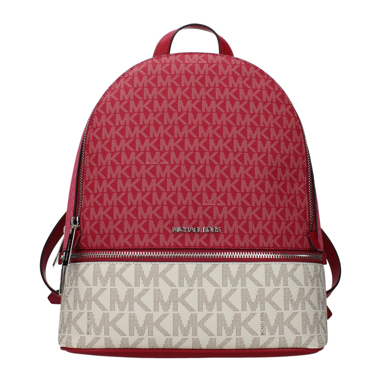 Beige Fabric Backpack