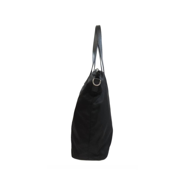 Black Nylon Tote Bag