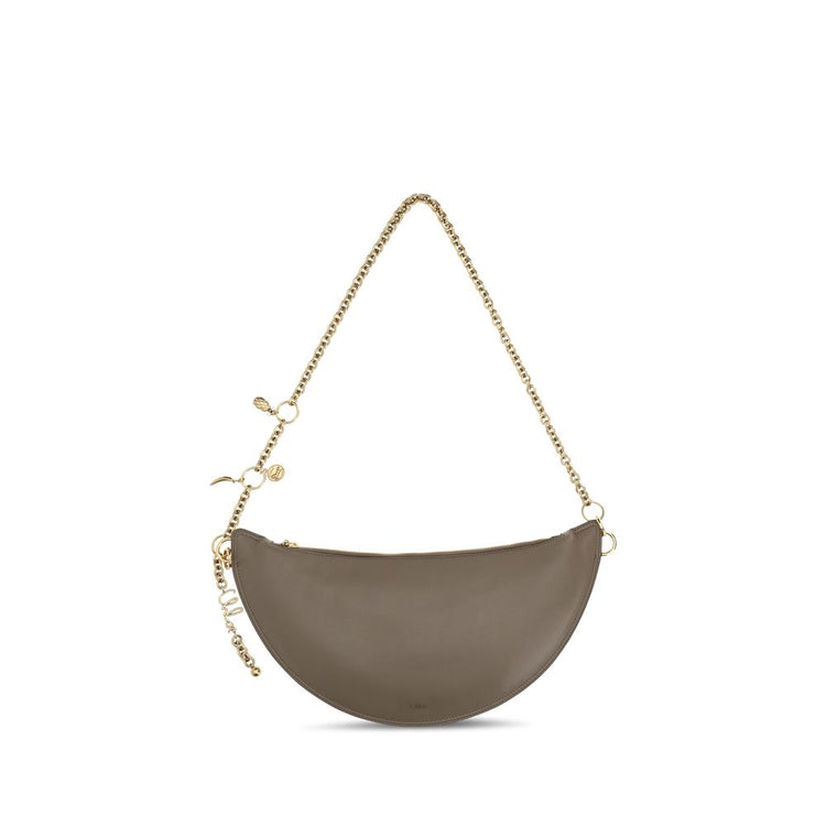 Gray Calf Leather Bos Taurus Shoulder Bag