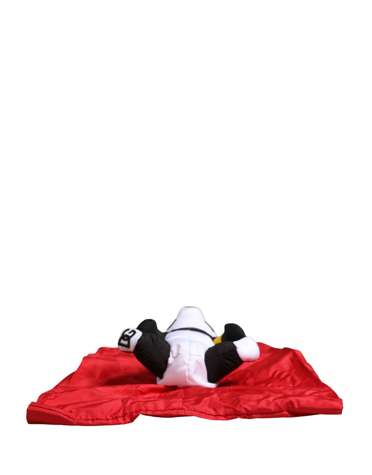 Men Red Polyester Panda Stuffed Ecobag Tote Borse Bag