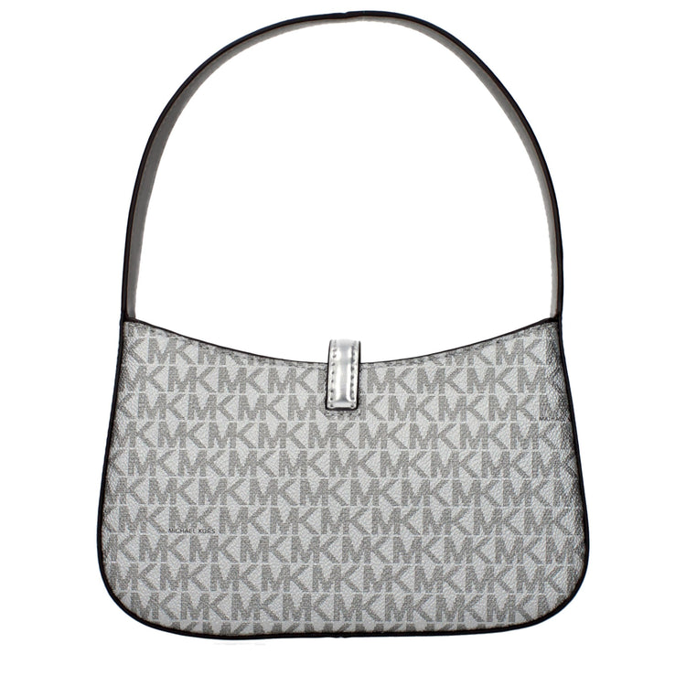 Gray Fabric Handbag