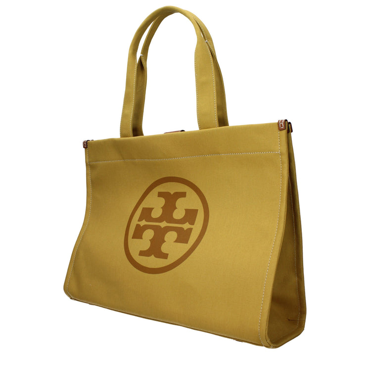 Yellow Fabric Shoulder Bag