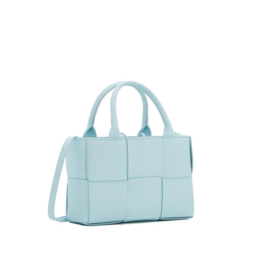 Blue Lamb Leather Tote Bag