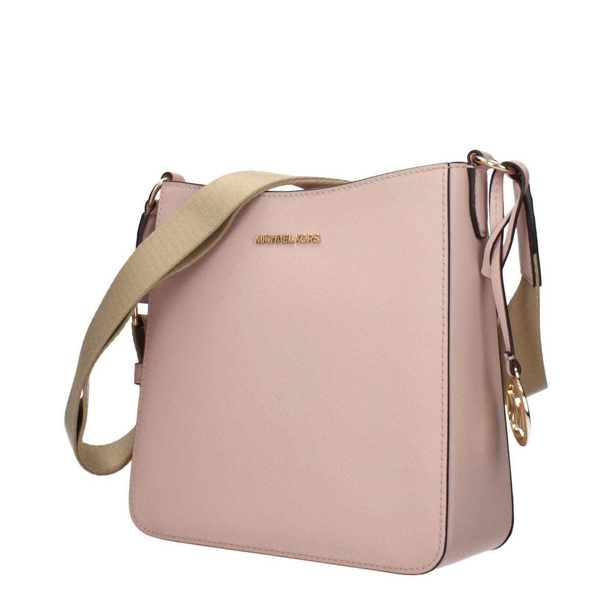 Pink Leather Shoulder Bag