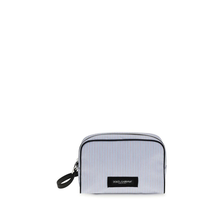 Blue Cotton Handbag