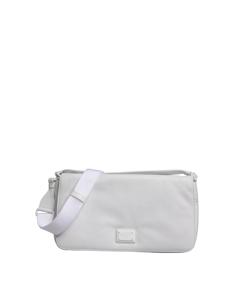 White Logo Plaque Crossbody Shoulder Borse Women Bag