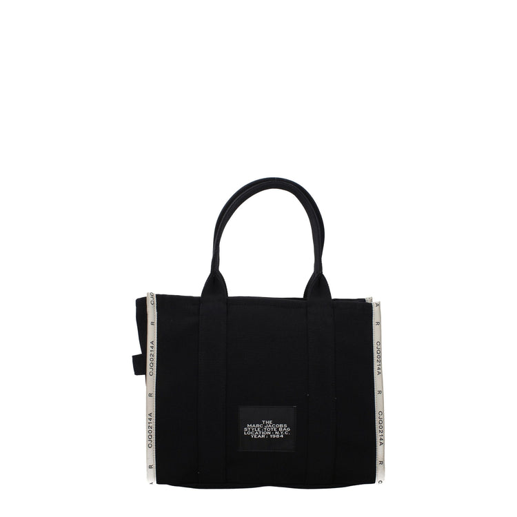 Black Fabric Shoulder Bag