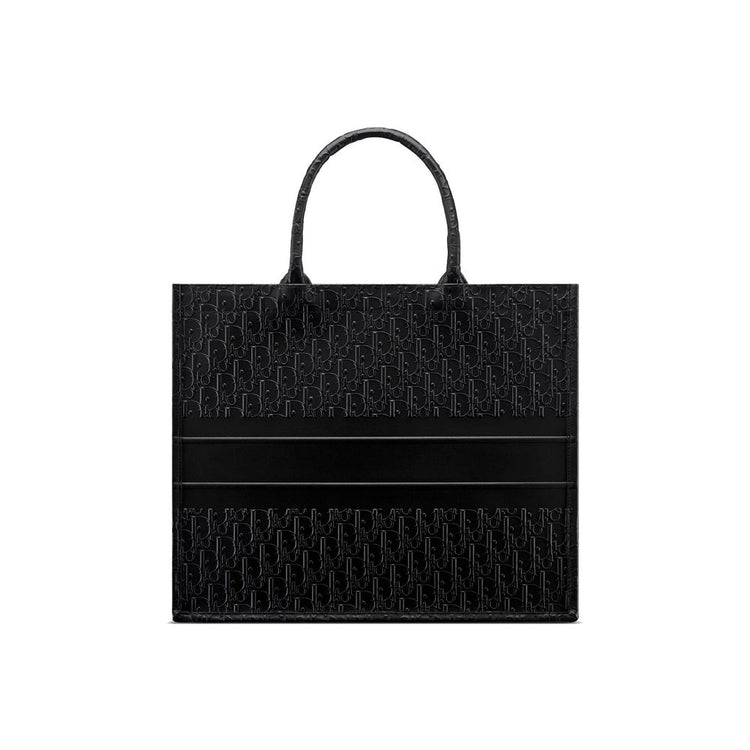 Black Calfskin Tote Bag