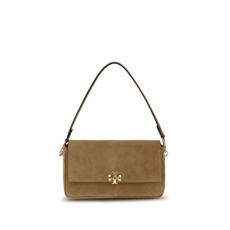 Beige Leather Shoulder Bag