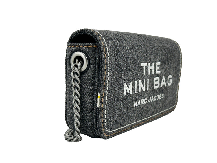 Marc Jacobs The Denim Chain Mini Bag - Black Wash