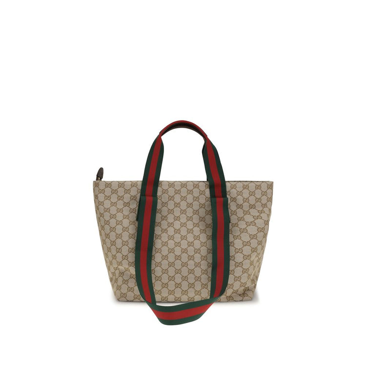 Beige Fabric Shoulder Bag