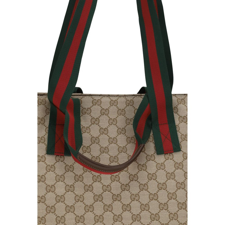 Beige Fabric Shoulder Bag