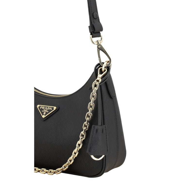 Black Calf Leather Bos Taurus Shoulder Bag