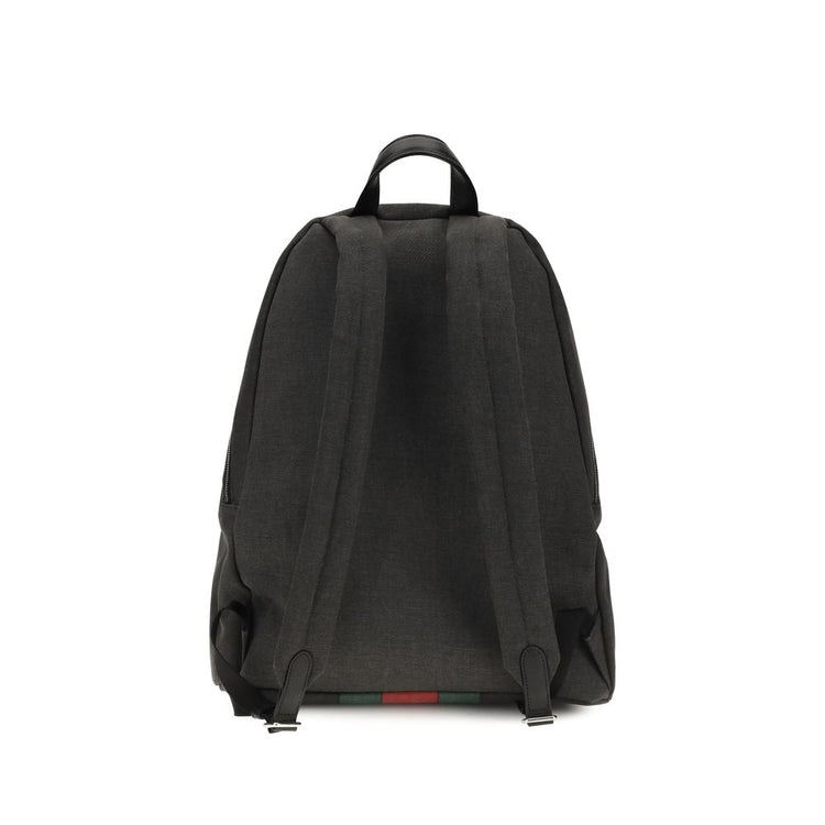 Black Fabric Backpack