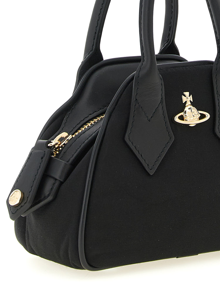 Black Viscose Handbag