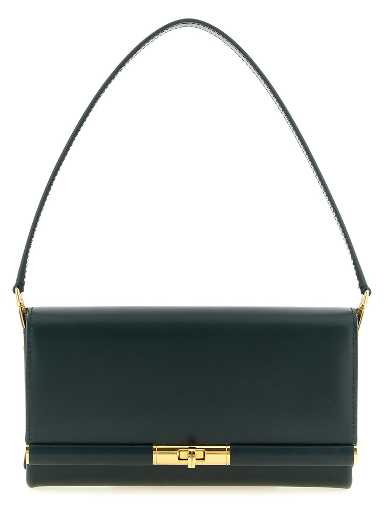 Bicolor Calfskin Shoulder Bag