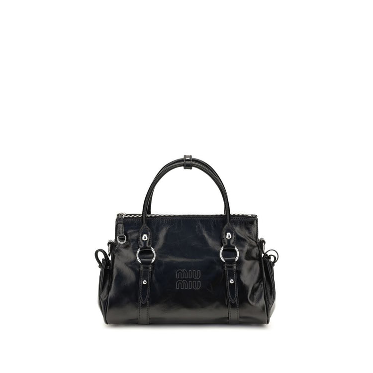 Black Calf Leather Bos Taurus Handbag