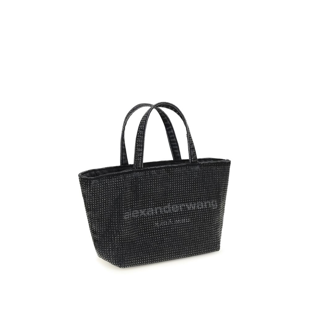 Gray Cotton Shoulder Bag