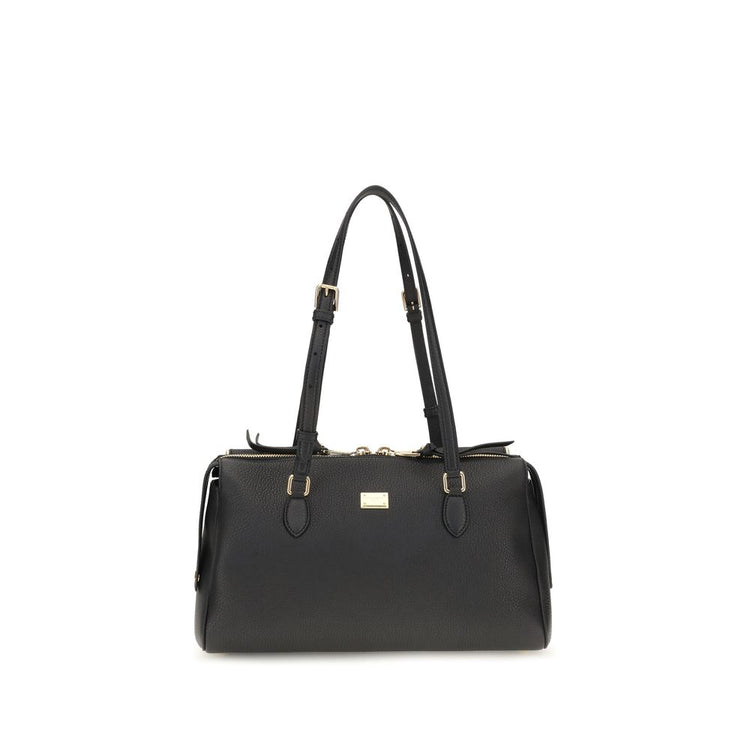 Black Calf Leather Bos Taurus Handbag