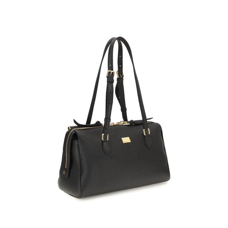 Black Calf Leather Bos Taurus Handbag