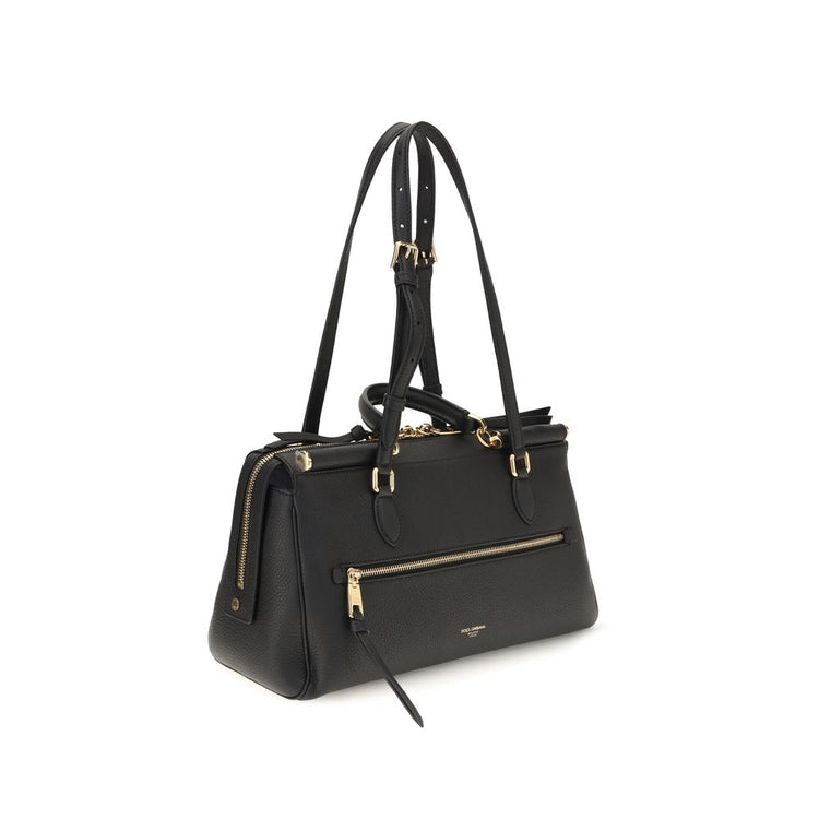 Black Calf Leather Bos Taurus Handbag