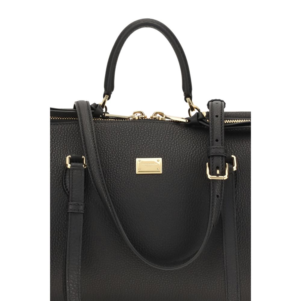 Black Calf Leather Bos Taurus Handbag