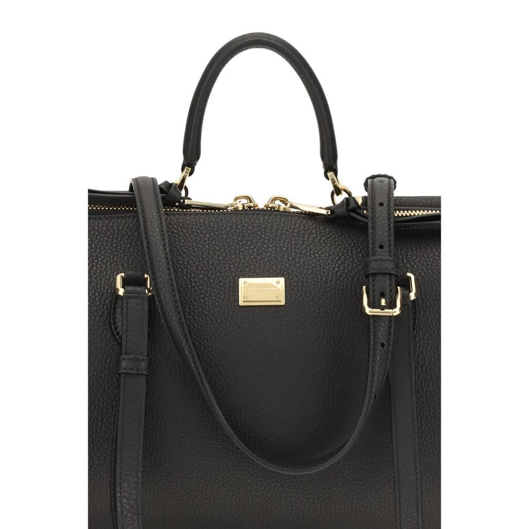 Black Calf Leather Bos Taurus Handbag