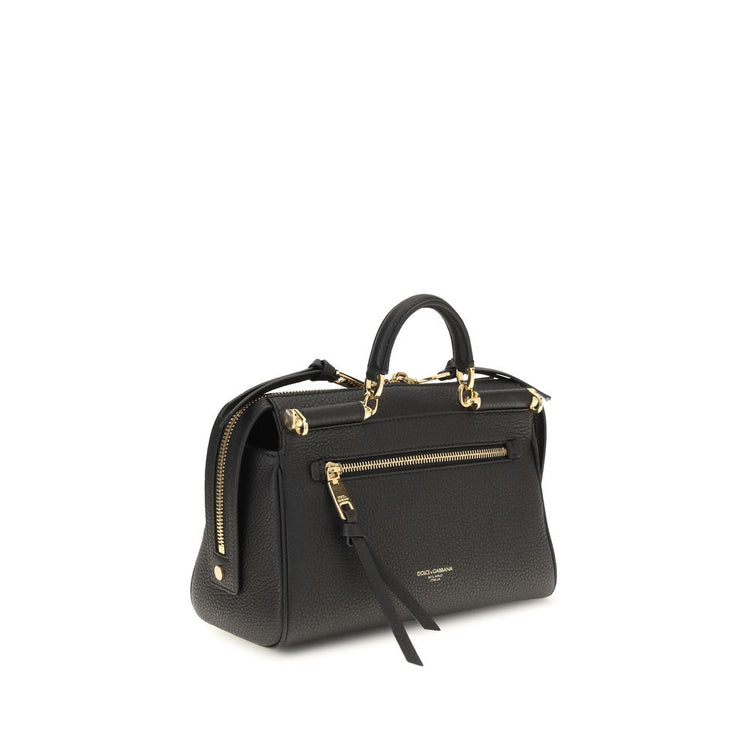 Black Calf Leather Bos Taurus Handbag