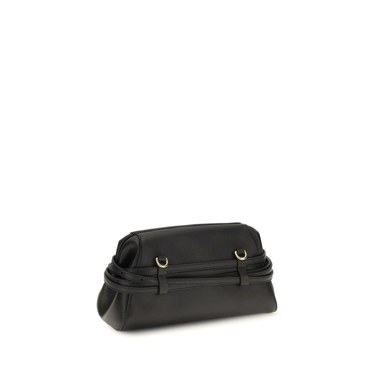 Black Goatskin Clutch Bag