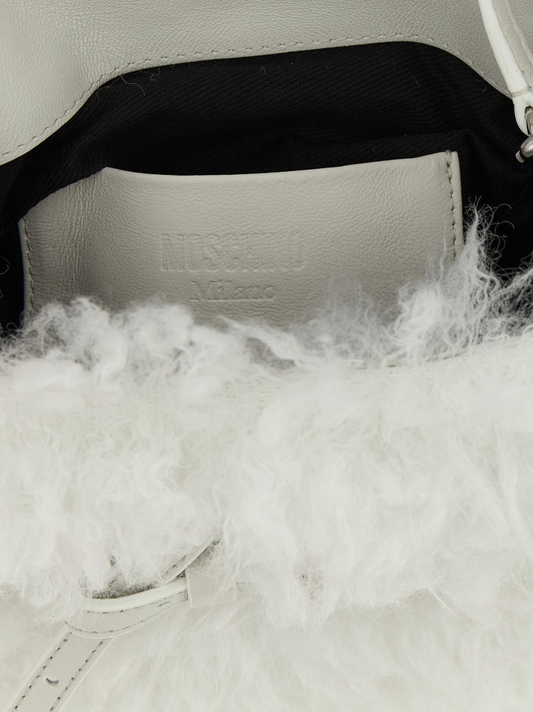 White Leather Handbag