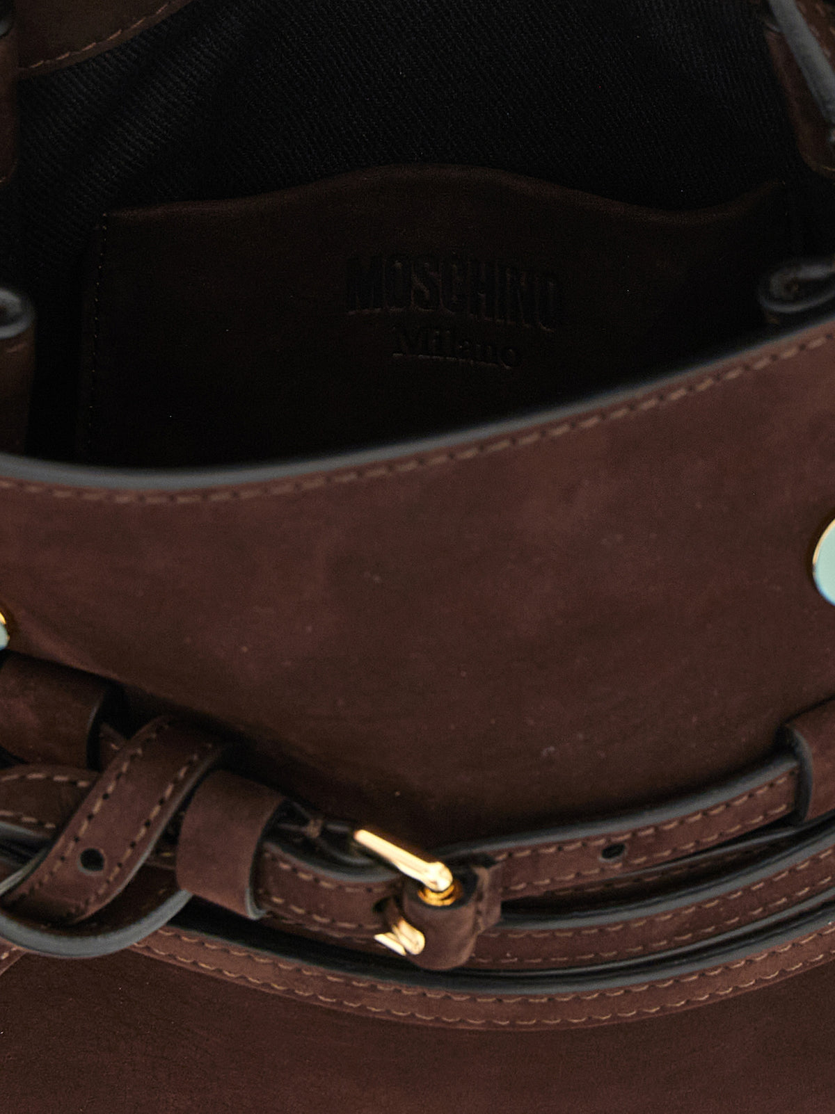Handtasche aus braunem Kalbsleder