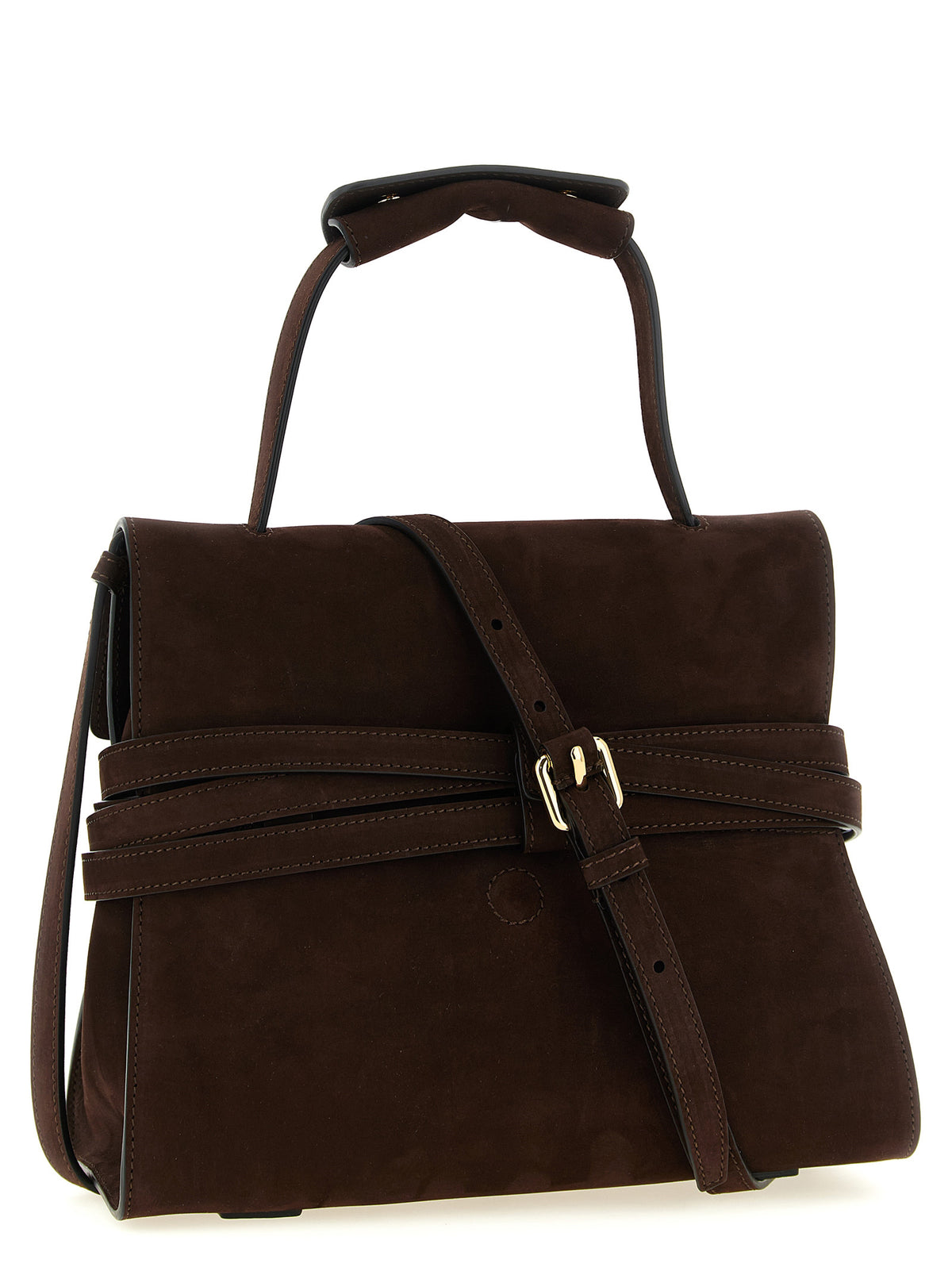 Borsa in pelle di vitello marrone