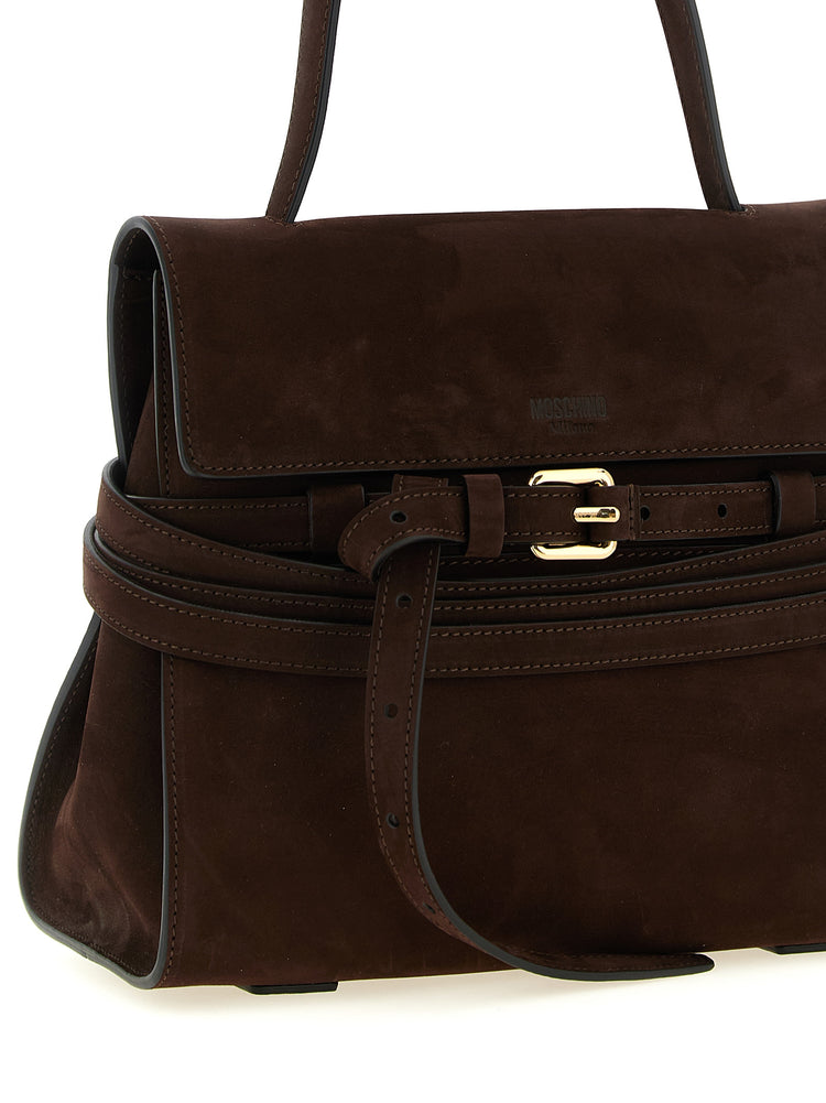 Borsa in pelle di vitello marrone