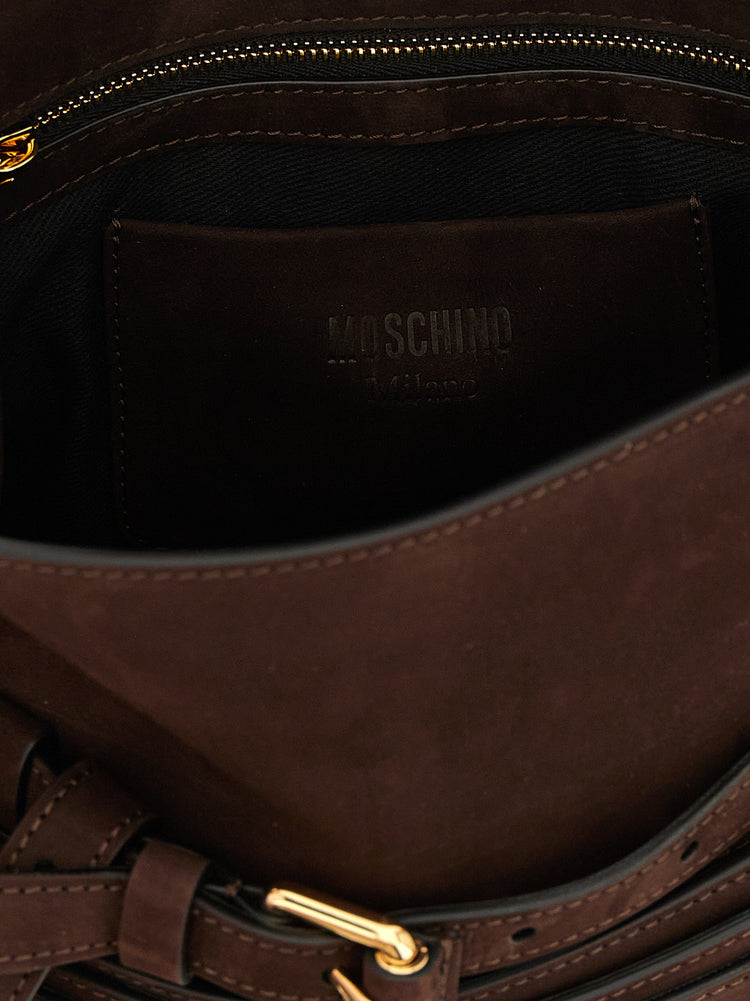 Borsa in pelle di vitello marrone