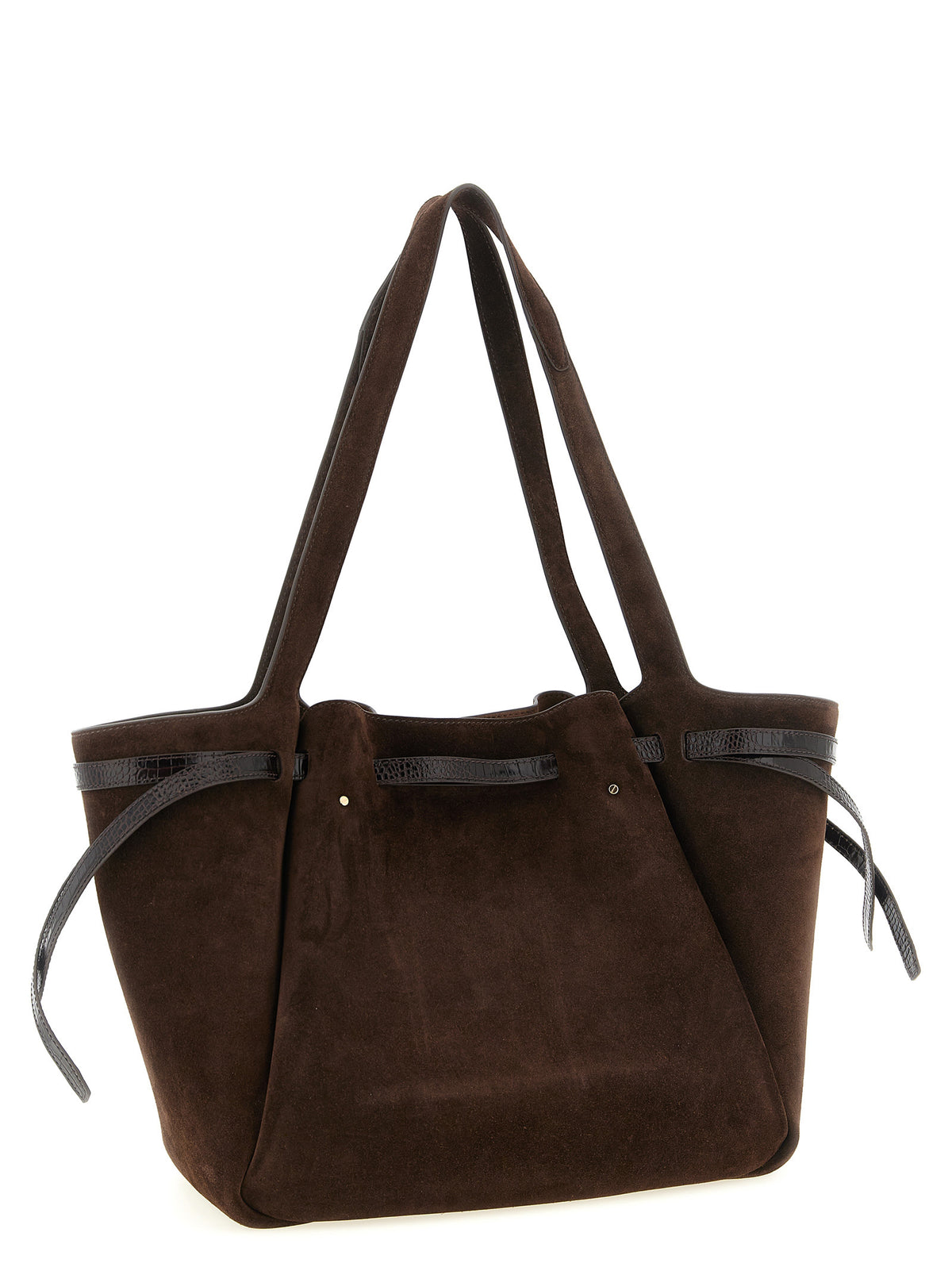 Brown Bovine Leather Tote Bag