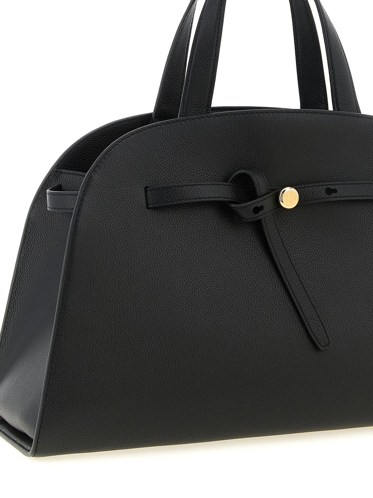 Black Cowhide Handbag