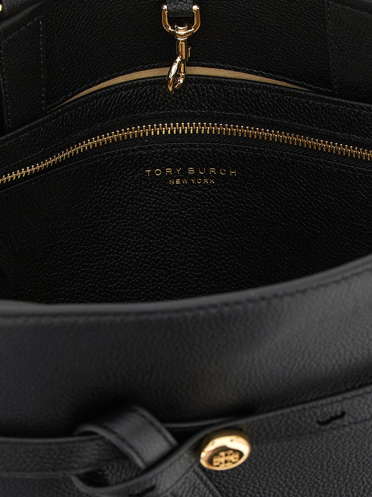 Black Cowhide Handbag