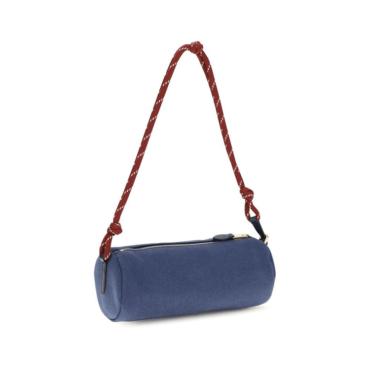 Blue Cotton Shoulder Bag