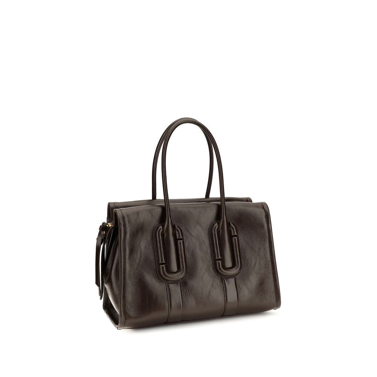 Brown Calf Leather Bos Taurus Handbag