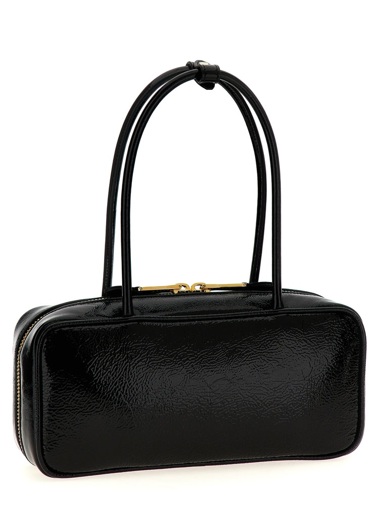 Black Lamb Leather Handbag