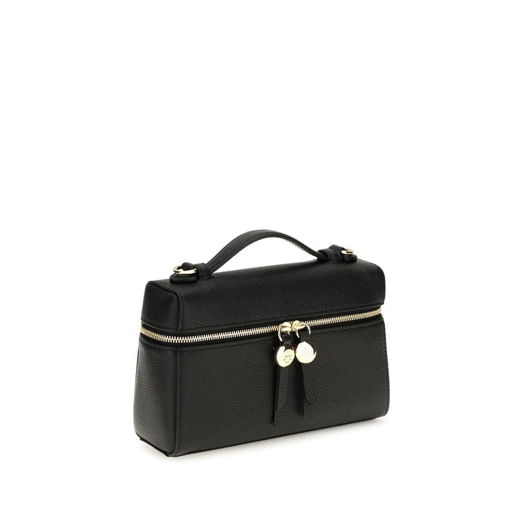 Black Calf Leather Bos Taurus Shoulder Bag