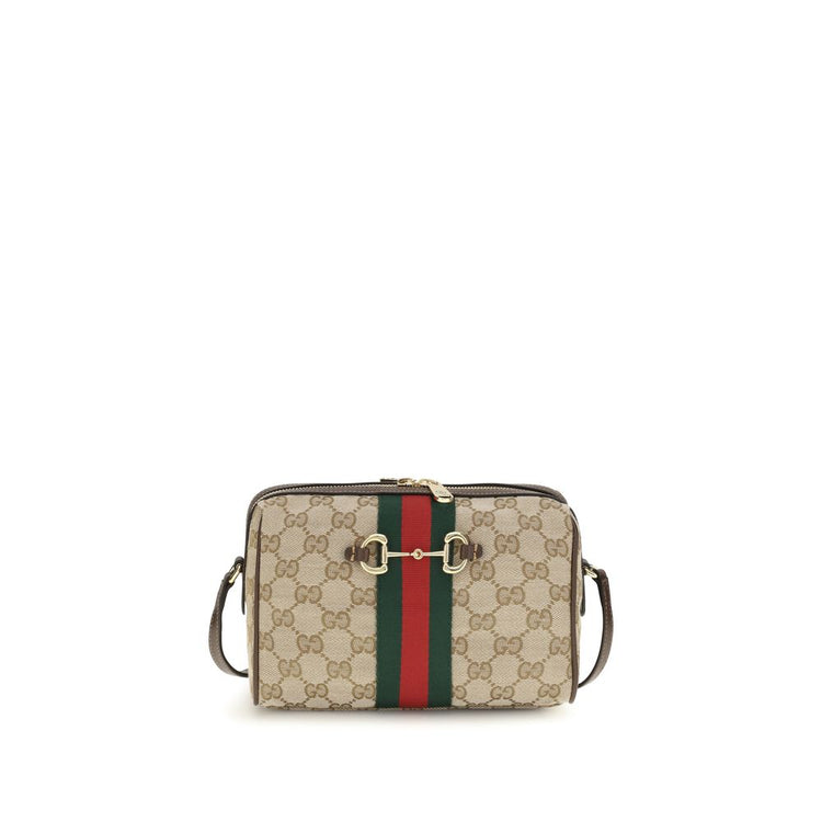 Beige Fabric Shoulder Bag