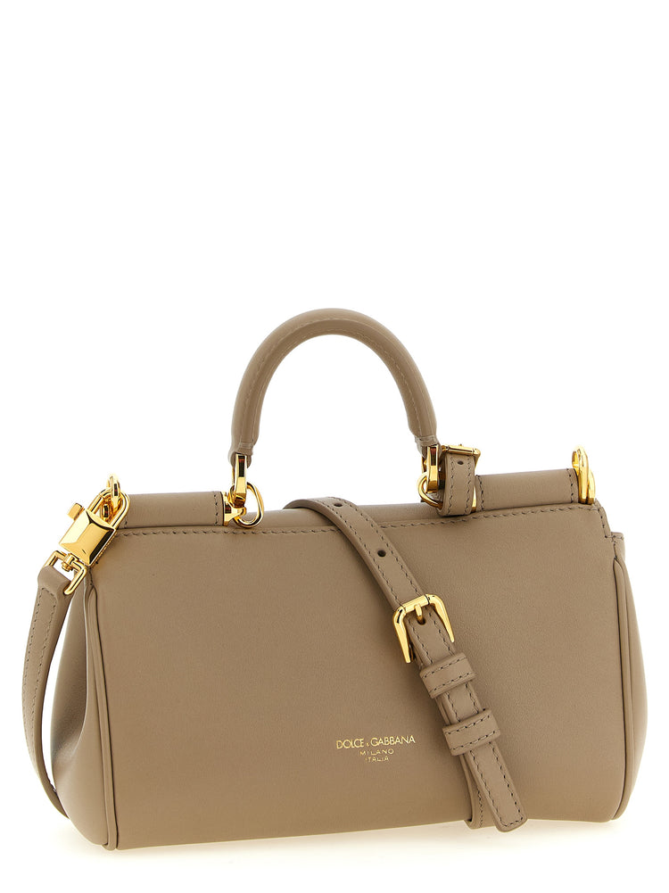 Beige Calfskin Handbag