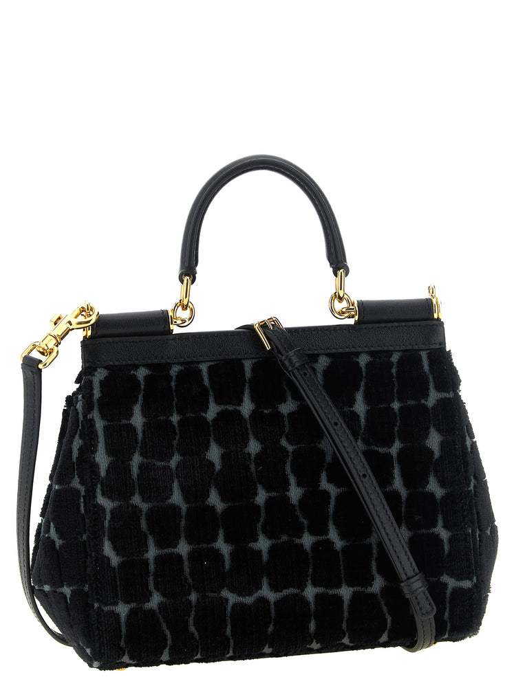 Black Cotton Handbag