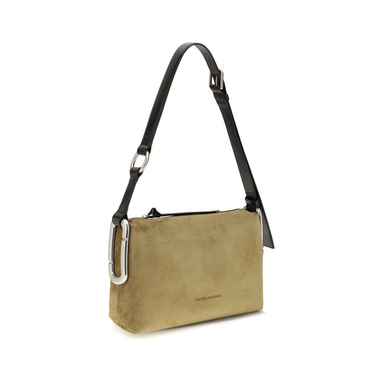Beige Suede Leather Shoulder Bag