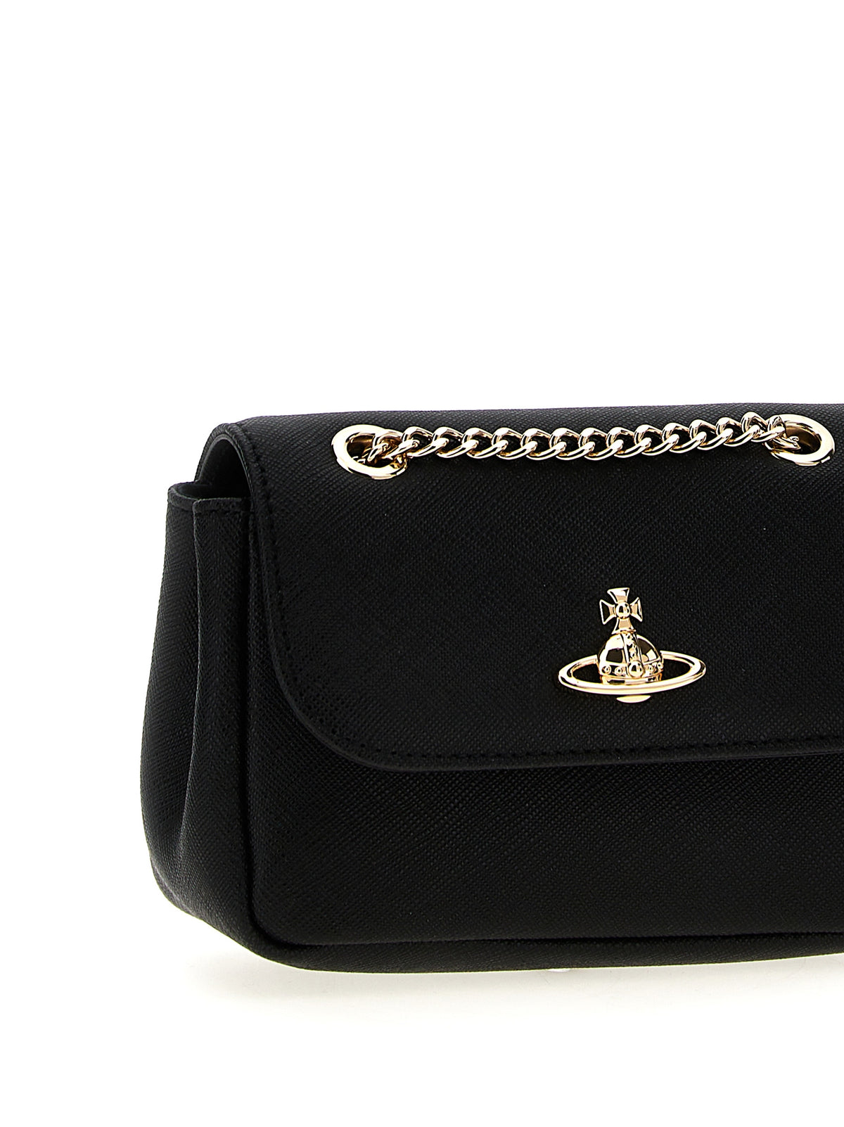 Black Cowhide Crossbody Bag