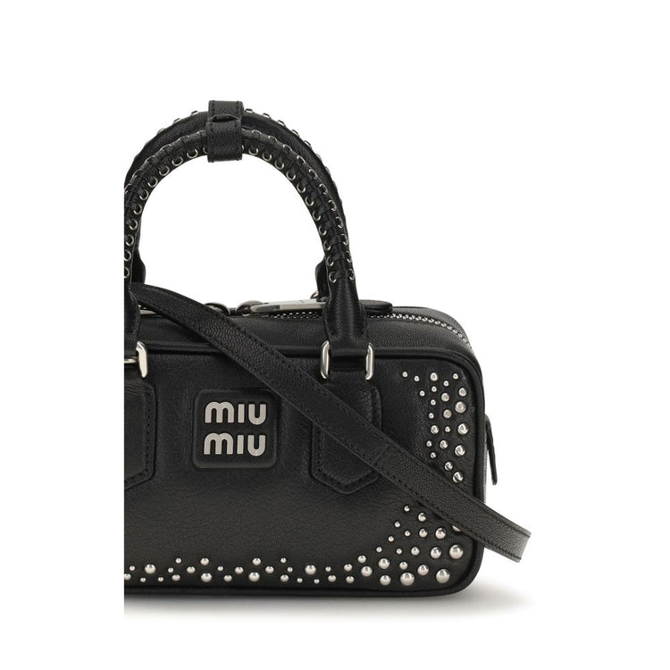 Black Calf Leather Bos Taurus Handbag