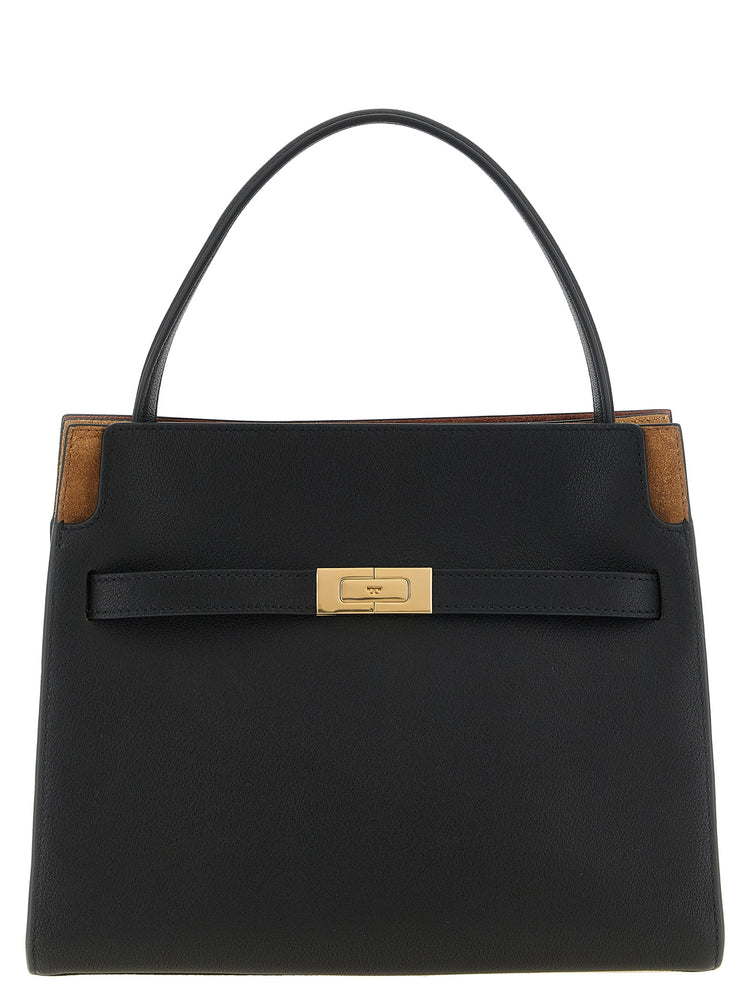 Black Lambskin Shoulder Bag
