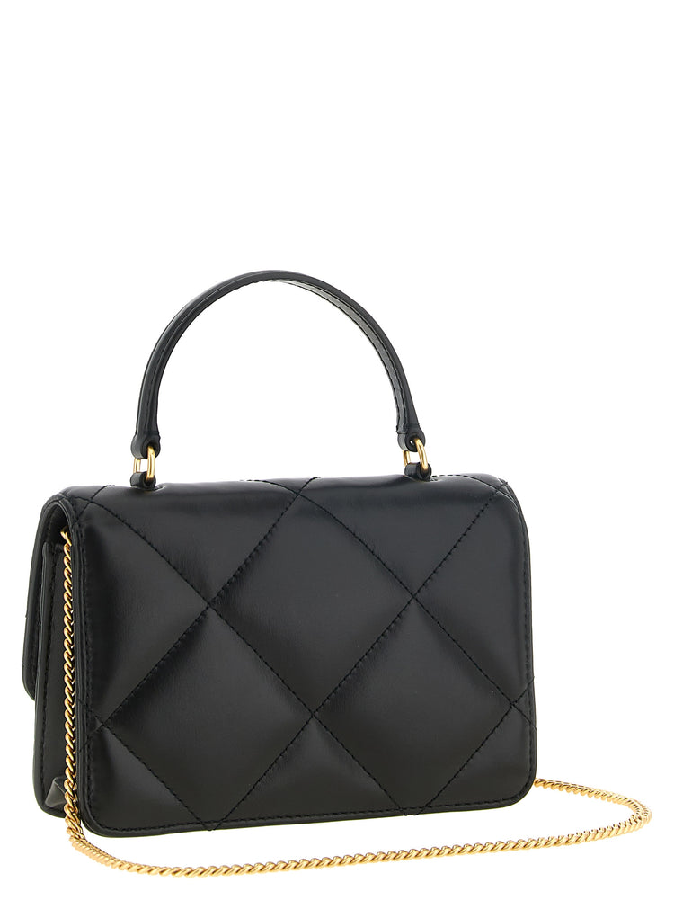 Black Cowhide Crossbody Bag